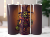 Halloween 20 oz Skinny Tumbler with Sublimated Design - Spooky Seasonal Drinkware
