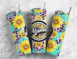 Mama Daisies 20 oz Skinny Tumbler  Floral Sublimation Design