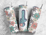 20 oz Floral Mama Skinny Tumbler - Sublimated Drinkware for Moms