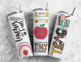 Teacher Fuel 20 oz Skinny Tumbler - Sublimated Design Perfect Gift for Educators