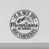 Camping Door Sticker - Its Not the Mountains RV Camper Decor CF212