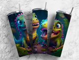 Baby Dinosaurs 20 oz Skinny Tumbler - Fun  Whimsical Drinkware for Kids