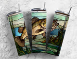 20 oz Bass Fishing Skinny Tumbler with Sublimated Design SG70