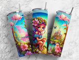 Fairy Tale Wings 20 oz Skinny Tumbler - Sublimated Design for Magical Sipping