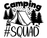 RV Camper Camping Door Sticker - Squad Decals for Your Adventure