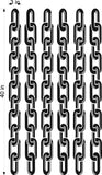 Chain Link Stripe Vinyl Hood Decal for Cars  Trucks - Bold Graphic Sticker