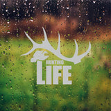 Hunting Life Antlers Ducks DIY Etched Glass Vinyl Gun Cabinet DH6