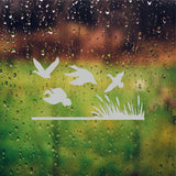 Flying Ducks Marsh Etched Glass Vinyl Gun Cabinet DIY DH7