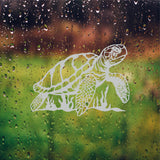 Sea Turtle Seaweed Etched Vinyl Decals for Shower Doors  Windows F007