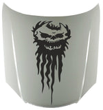 Skull Beard Hood Vinyl Decal for Auto  Truck - Stylish SK011 Sticker