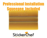 Firefighter Fire Hose Flag Decals for Cornhole Boards - Set of Stickers