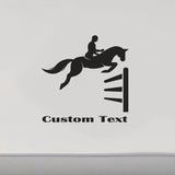 Horse Jumping Decal Sticker - Equestrian Wall Art CF219 for Horse Lovers
