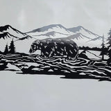 Mountain Horse Head Decal - Scenic Vinyl Sticker for Equestrian Lovers HH01