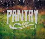 Pantry Door Wheat Etched Glass Vinyl Lettering Style 5