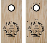1 Corinthians 16-14 Religious Cornhole Board Vinyl Decal Sticker