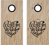 1 Corinthians 16_14 Religious Cornhole Board Vinyl Decal Sticker