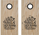 1 Thessalonians 5-16 Verse Scripture Cornhole Board Vinyl Decal Sticker