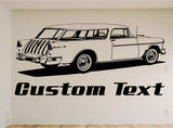 1955 Nomad Car Wall Decal - Vintage Auto Mural for Boys Room Decor - Vinyl Stickers