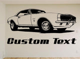 1967 Vintage Car Wall Decal - Boys Room Vinyl Mural Decor