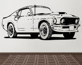 1969 Classic Car Wall Decals - Retro Stickers for Man Cave  Boys Room Décor