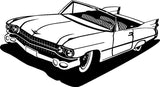 59 Caddy Car Wall Decals Stickers Man Cave Boys Room Décor