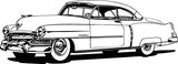 51 Caddy Car Wall Decals Stickers Man Cave Boys Room Décor