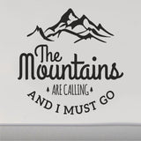 Mountains Are Calling RV Camper Van Door Decals - Adventure-Ready Stickers