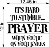 Home Decor Wall Sticker Decal - Its Hard to Stumble Graphic Art