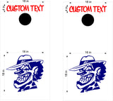 Wanna Be Joker Cornhole Board Decals  Fun Stickers for Custom Gaming