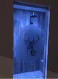 Ocean Dolphin Etched Glass Decals for Shower Doors  Windows - SC304