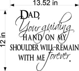 Guiding Wall Stickers Decal for Dad - Inspirational Home Decor