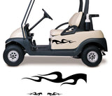 Golf Cart Decals  Go Kart Stickers - Custom ORV Side by Side Graphics Model GCF001