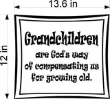 Grandchildren Wall Decal - Inspirational Home Decor Sticker
