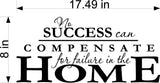 Home Wall Sticker Decal - Inspirational Success Quote for Elegant Decor