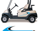 Two-Color Golf Cart Decals for Side-by-Side ATVs - Off-Road Racing Stickers  Graphics