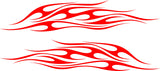 Flame Vinyl Decals for Cars Trucks  Boats - Model SFHF44