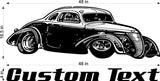 Auto Car Wall Decals - Coupe WC01 Stickers for Man Cave or Boys Room Décor