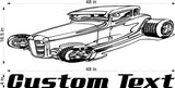 Chop Top Open Wheel WC07 Auto Car Wall Decals Stickers Man Cave Boys Room Décor