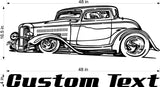 Hot Rod Wall Decals  Stickers for Man Cave or Boys Room Decor