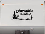Adventure Calling Camper Trailer Decals Replacement Stickers CRV20