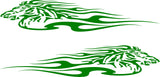 Horse Flames Car and Boat Decals  Stylish Stickers for Trucks and Golf Carts