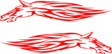 Fire Flames Horse Decals for Cars Trucks Boats  Golf Carts - Unique Stickers