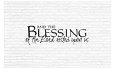 and The Blessing of The Lord Rested Upon Us Inspirational Words Quote Home Decor Vinyl Wall Art Stickers Decals Graphics