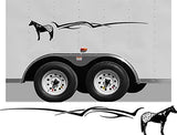 Appaloosa 2 Equestrian Horseback Riding Horse RV Camper Trailer Camping Decal Sticker Graphic Mural