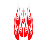 Auto Truck Car Hood Flame Graphics Decal - Customizable HH03 Design