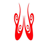 Auto Truck Car Hood Flames Graphics Decals - Stylish Vehicle Flame Stickers