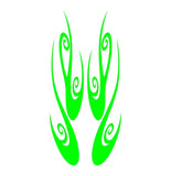 Auto Truck Car Hood Flames Graphics Decals - Bold Flame Design HH07