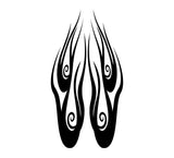 Auto Truck Car Hood Flame Graphic Decals - HH09 Stylish Racing Design