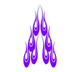 Flame Graphics Decals for Auto Truck  Car Hoods - HH14