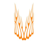 Auto Truck Hood Flame Graphics Decals  High-Quality Customization for Cars